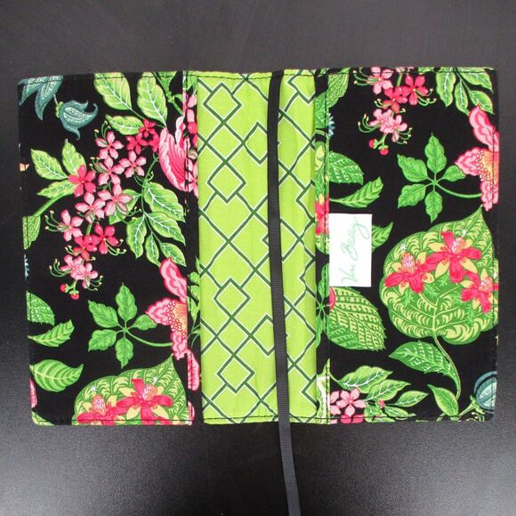VERA BRADLEY Vintage Pattern Botanica Black Floral Paperback Book Cover - Picture 2 of 4